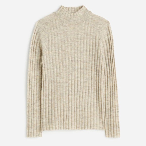 Madewell Sweaters - NWT Madewell Alpaca-Blend Mockneck Sweater Heather Stone